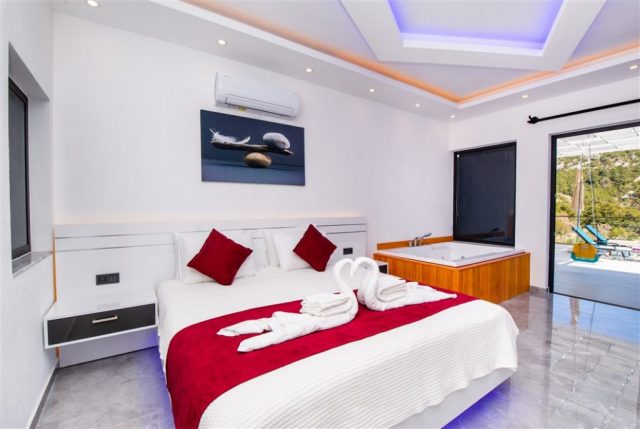 Yatak Odası - 1 Kaş Kiralık Villa Aspava