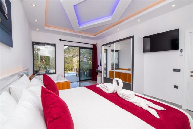 Yatak Odası - 1 Kaş Kiralık Villa Aspava